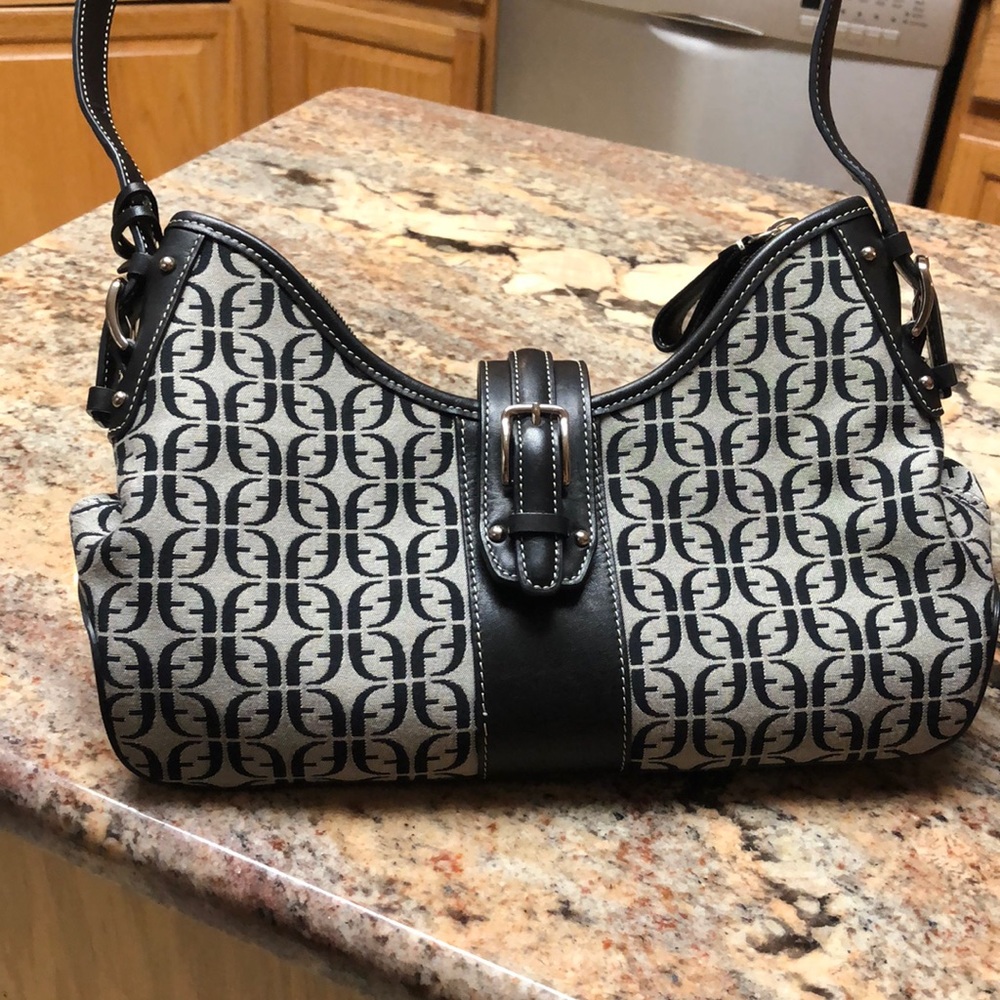 Fossil Signature Canvas Shoulder Bag - image 1